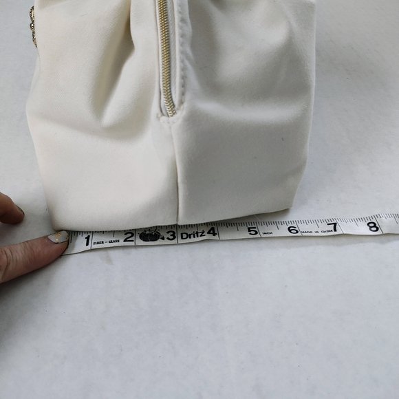 Dolce & Gabanna "Devotion" Cosmetic Bag Makeup Bag W Metal Heart Logo Beauty - Picture 15 of 15